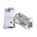 Precision hardware fastener metal hollow end rivets